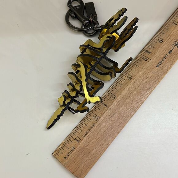 COACH Gold Rexi Puzzle Keychain - Picture 5 of 5